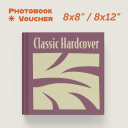 8"x8"/8"x12" 20 pages Classic Hardcover PhotoBook Voucher
